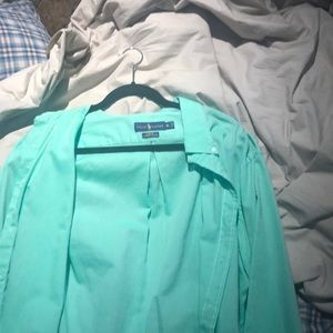 Green Ralph Lauren button down